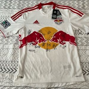 Autographed New York Redbull Jersey. Authentic, NWT. Brand new unused.